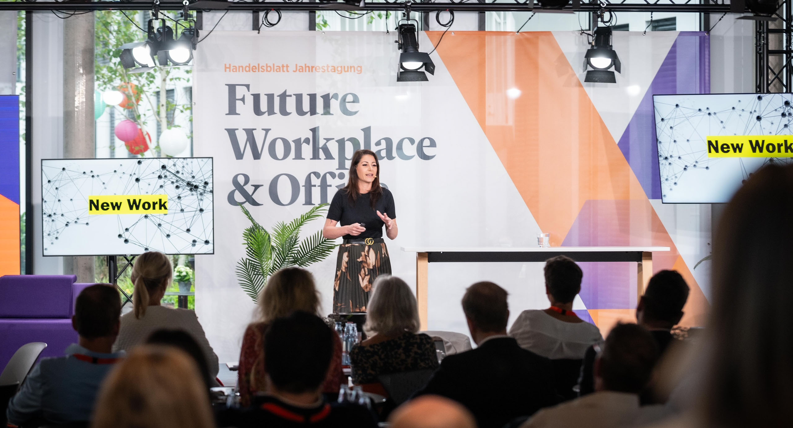 Handelsblatt Jahrestagung; Future Workplace & Office 2023 am 26.09.2023 (mehrtägig); Düsseldorf & Digital im Bild Deborah Reicherts; Leitung New Work and Workplace Transformation – LBBW Corporate Real Estate